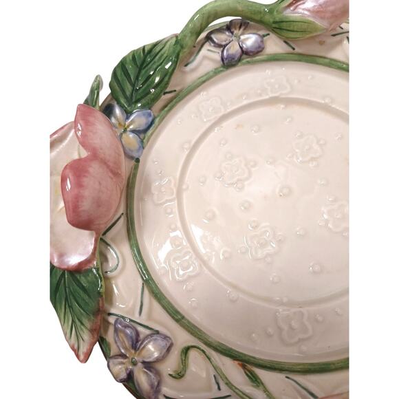 Fitz and Floyd Classics Candle Holder Garden Rhapsody Collection Pedestal 1999 - Picture 5 of 16